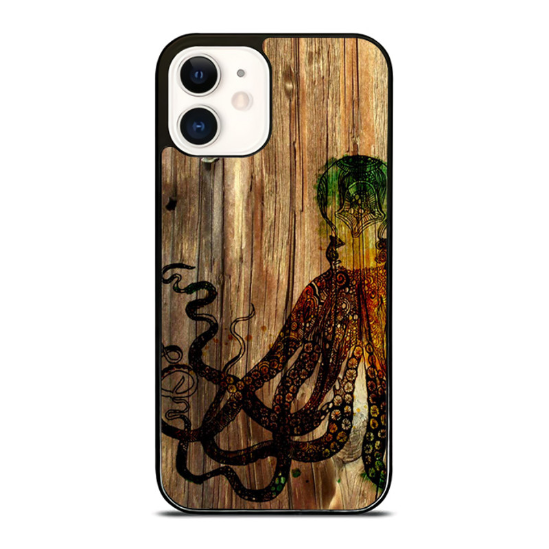 Octopus Wood Texture IPhone Case  Upgrade Your IPhone With The Perfect Case  A Gift Theyll Love 0