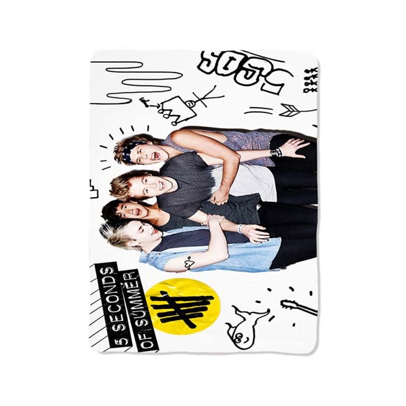 5 Seconds Of Summer Custom Velveteen Plush Blanket Personalized Comfort Style 0
