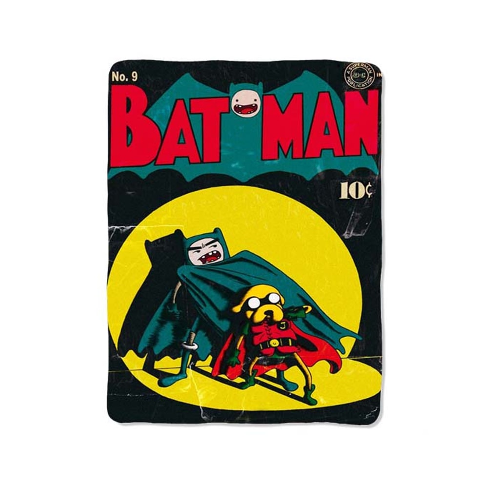Adventure Time Batman Custom Velveteen Plush Blanket Personalized Comfort Style 0