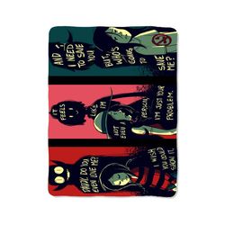 adventure time custom velveteen plush blanket – personalized comfort & style