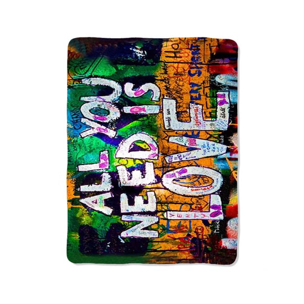 All You Need Is Love Custom Velveteen Plush Blanket Personalized Comfort Style 0