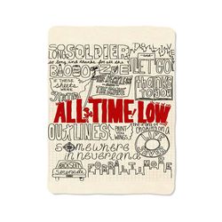 all time low new custom velveteen plush blanket – personalized comfort & style