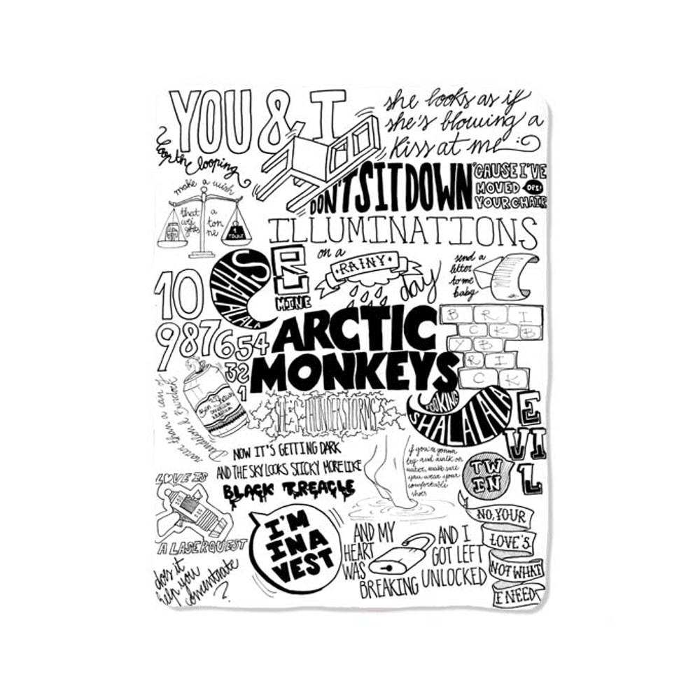 Arctic Monkeys 26 Custom Velveteen Plush Blanket Personalized Comfort Style 0