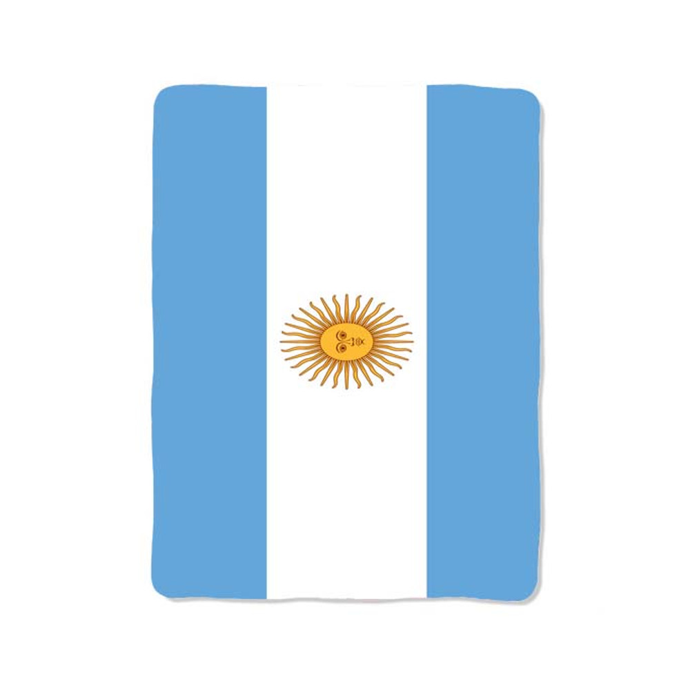 Argentina Flag Custom Velveteen Plush Blanket Personalized Comfort Style 0