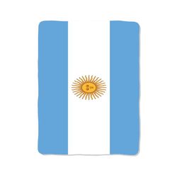 argentina flag custom velveteen plush blanket – personalized comfort & style