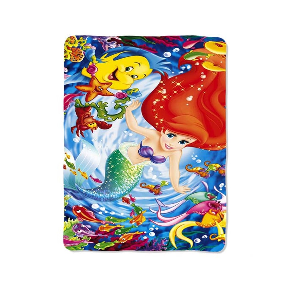 Ariel And Friends Custom Velveteen Plush Blanket Personalized Comfort Style 0