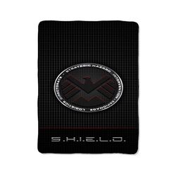 avenger shield custom velveteen plush blanket – personalized comfort & style