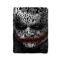 batman joker face new custom velveteen plush blanket – personalized comfort & style
