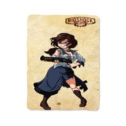 bioshock infinite custom velveteen plush blanket – personalized comfort & style