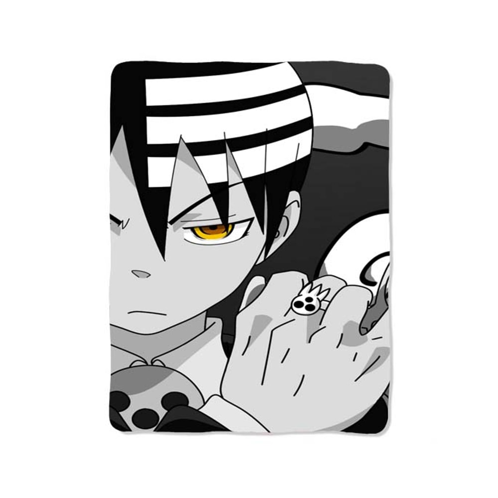 Black White Soul Eater Dead The Kid Custom Velveteen Plush Blanket Personalized Comfort Style 0