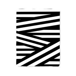 black white stripes line geometric custom velveteen plush blanket – personalized comfort & style