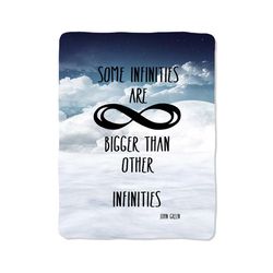 blue sky cloud john green custom velveteen plush blanket – personalized comfort & style