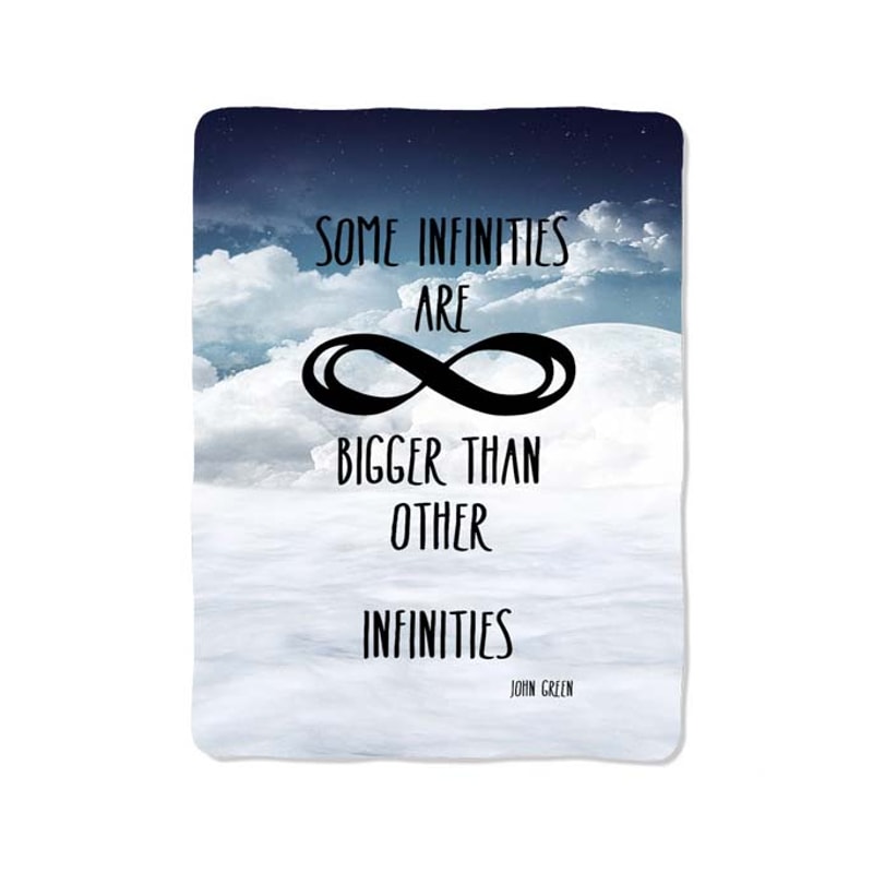 Blue Sky Cloud John Green Custom Velveteen Plush Blanket Personalized Comfort Style 0