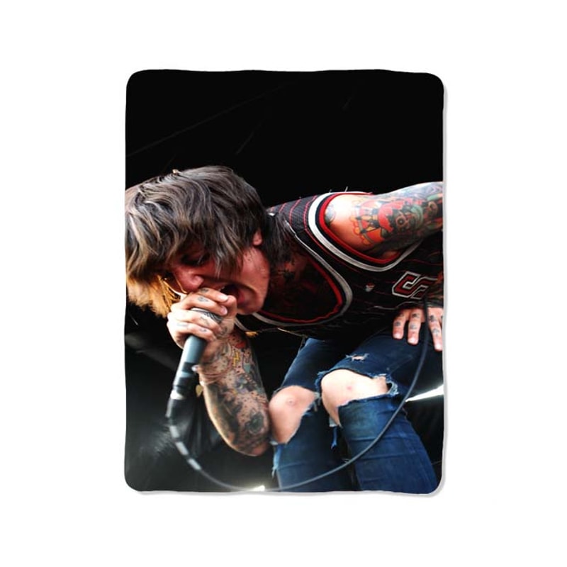 Bring Oliver Sykes Custom Velveteen Plush Blanket Personalized Comfort Style 0
