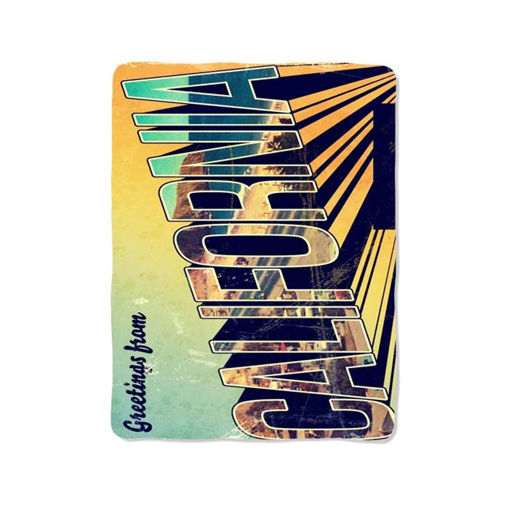 California Custom Velveteen Plush Blanket Personalized Comfort Style 0