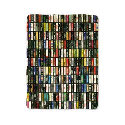 cassette collage retro classic custom velveteen plush blanket – personalized comfort & style