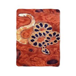 cave snake custom velveteen plush blanket – personalized comfort & style