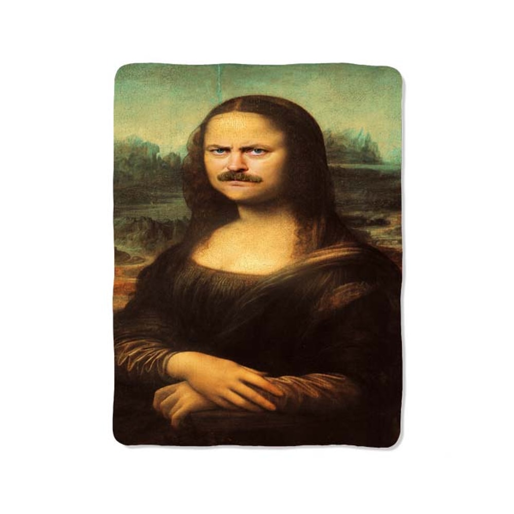 Classic Mona Lisa Custom Velveteen Plush Blanket Personalized Comfort Style 0