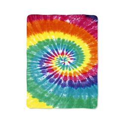 colorful tie dye custom velveteen plush blanket – personalized comfort & style