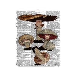 dictionary mushroom custom velveteen plush blanket – personalized comfort & style