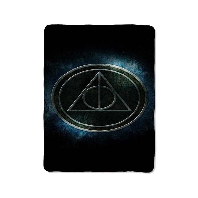 Deathly Hallows Symbol Custom Velveteen Plush Blanket Personalized Comfort Style 0