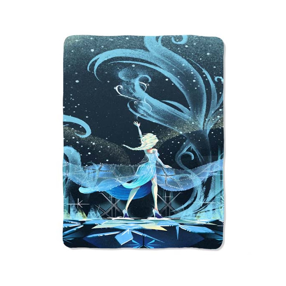 Disney Frozen Elsa Custom Velveteen Plush Blanket Personalized Comfort Style 0