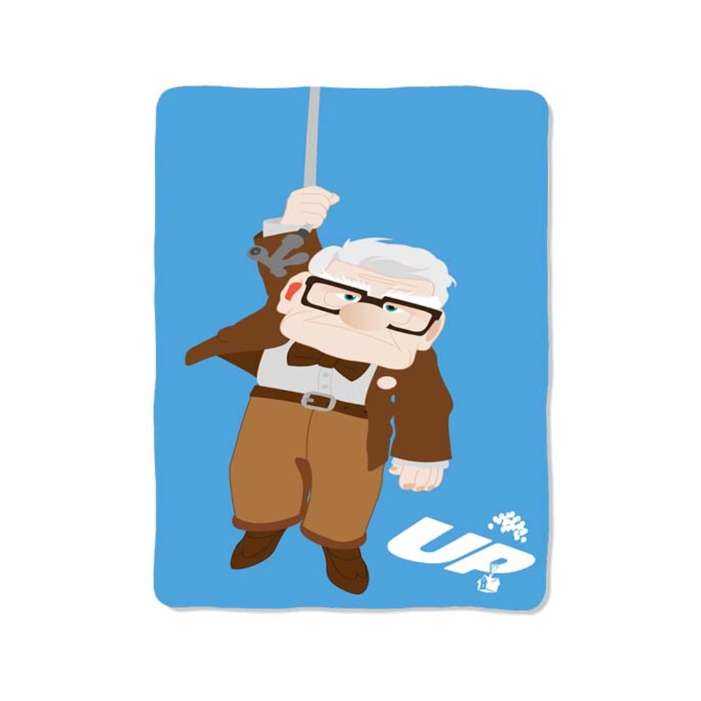 Disney Up Carl Painting Custom Velveteen Plush Blanket Personalized Comfort Style 0