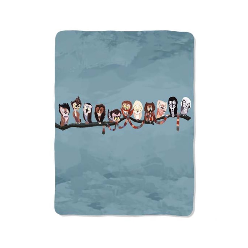 Doctor Who Owl Custom Velveteen Plush Blanket Personalized Comfort Style 0