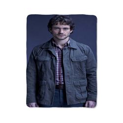 hannibal will graham custom velveteen plush blanket – personalized comfort & style