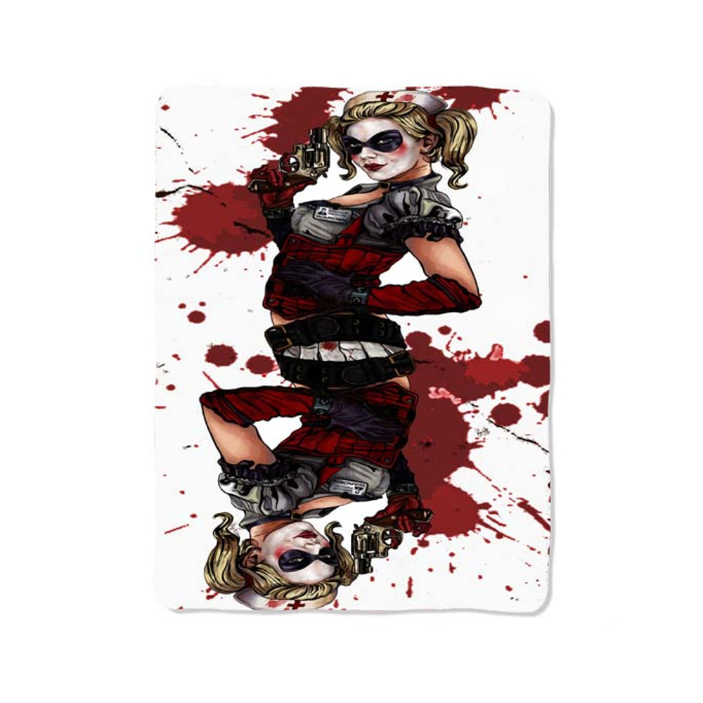 Harley Quinn Custom Velveteen Plush Blanket Personalized Comfort Style 0