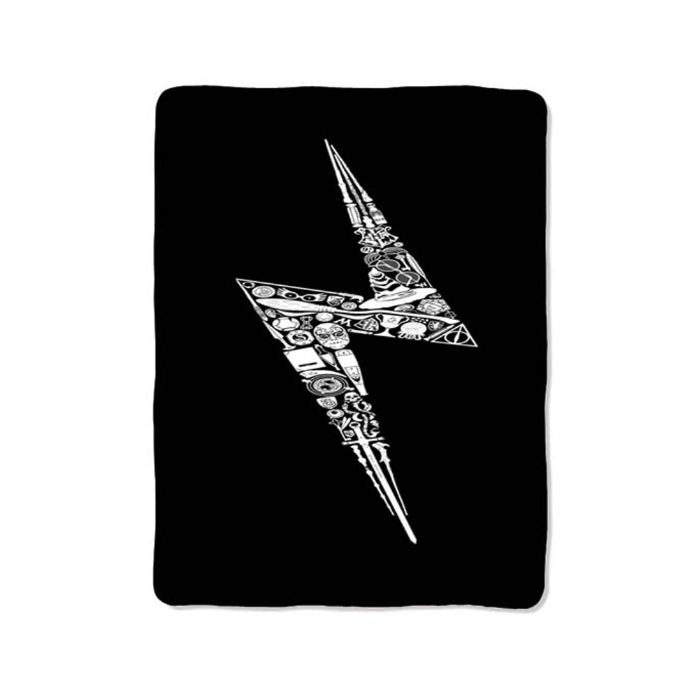 Harry Potter Thunder Logo Custom Velveteen Plush Blanket  Personalized Comfort  Style 0