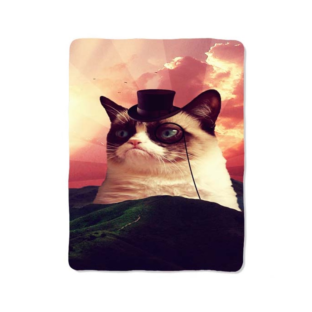 Hill Sun Rise King Grumpy Cat Custom Velveteen Plush Blanket Personalized Comfort Style 0