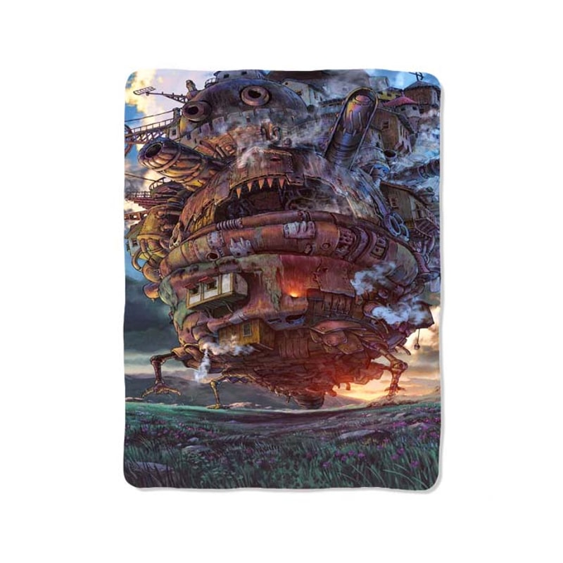 Howls Moving Castle Custom Velveteen Plush Blanket Personalized Comfort Style 0