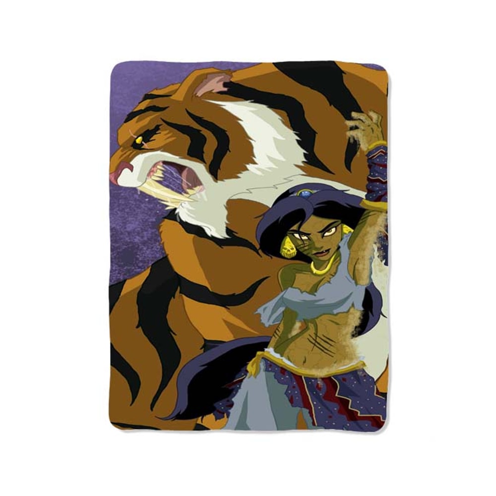 Jasmine With The Tiger Custom Velveteen Plush Blanket Personalized Comfort Style 0