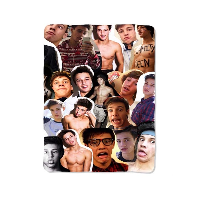 Magcon Boys Collage 33 Custom Velveteen Plush Blanket Personalized Comfort Style 0