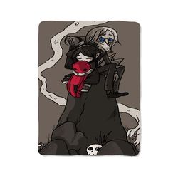 marceline and ice king cartoon custom velveteen plush blanket – personalized comfort & style