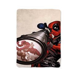 marvel deadpool custom velveteen plush blanket – personalized comfort & style