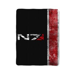 mass effect n7 new custom velveteen plush blanket – personalized comfort & style