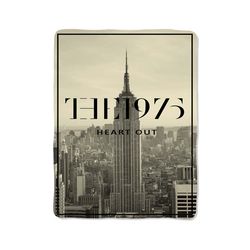 music cover heart out the 1975 custom velveteen plush blanket – personalized comfort & style