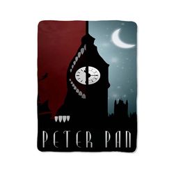 peterpan custom velveteen plush blanket – personalized comfort & style