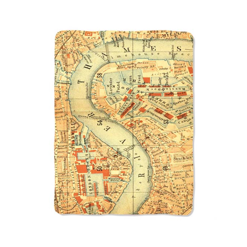 River London Custom Velveteen Plush Blanket Personalized Comfort Style 0