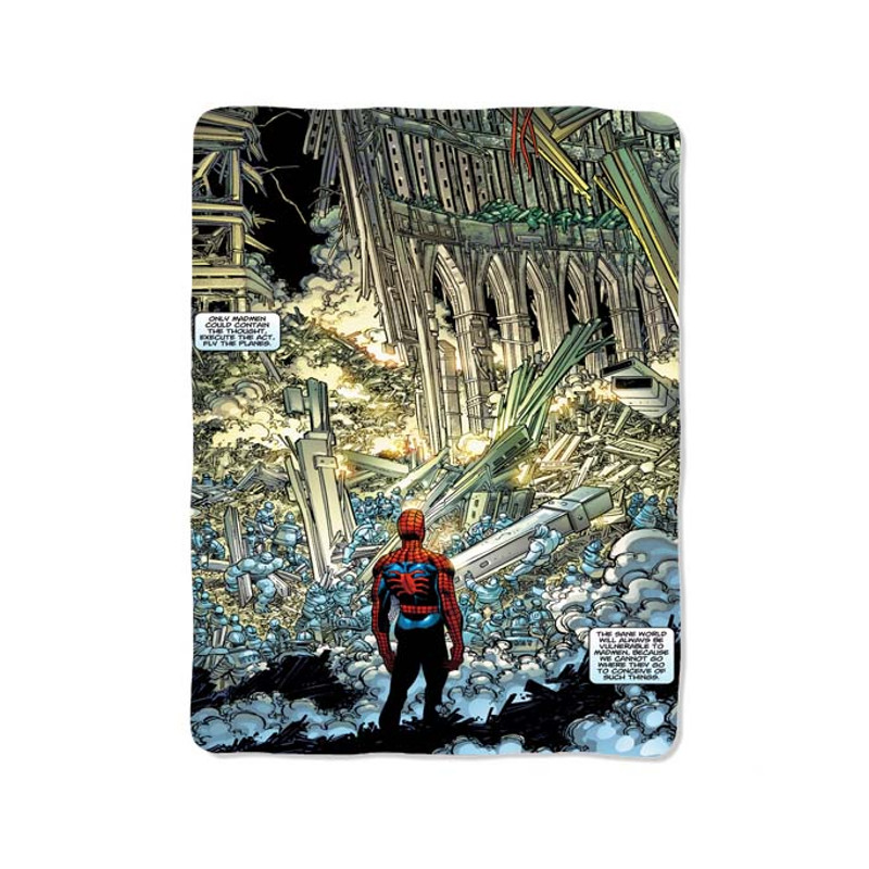Spiderman Marvel Comic Custom Velveteen Plush Blanket  Personalized Comfort  Style 0