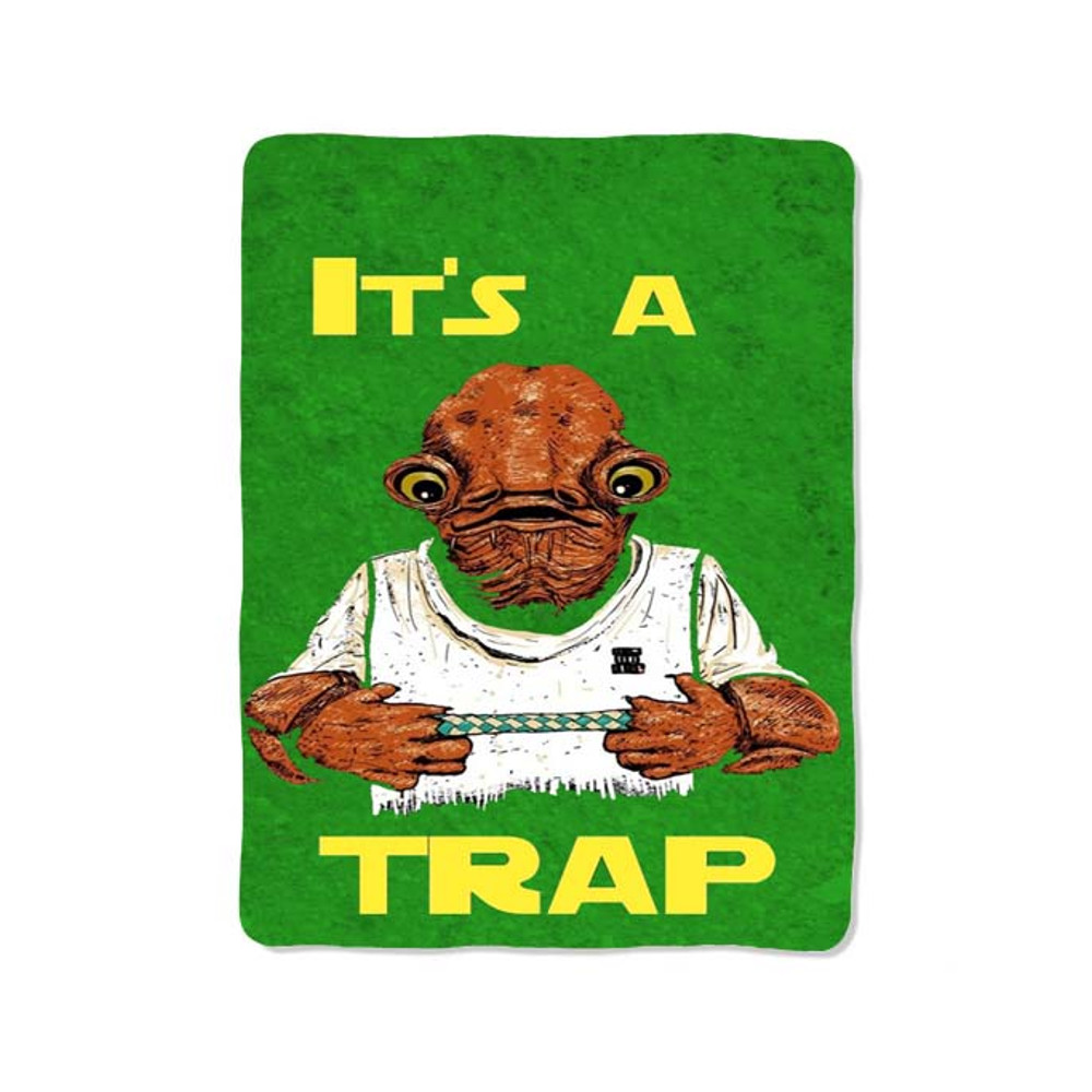 Star Wars Its A Trap Custom Velveteen Plush Blanket  Personalized Comfort  Style 0