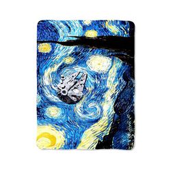 star wars starry night custom velveteen plush blanket – personalized comfort & style