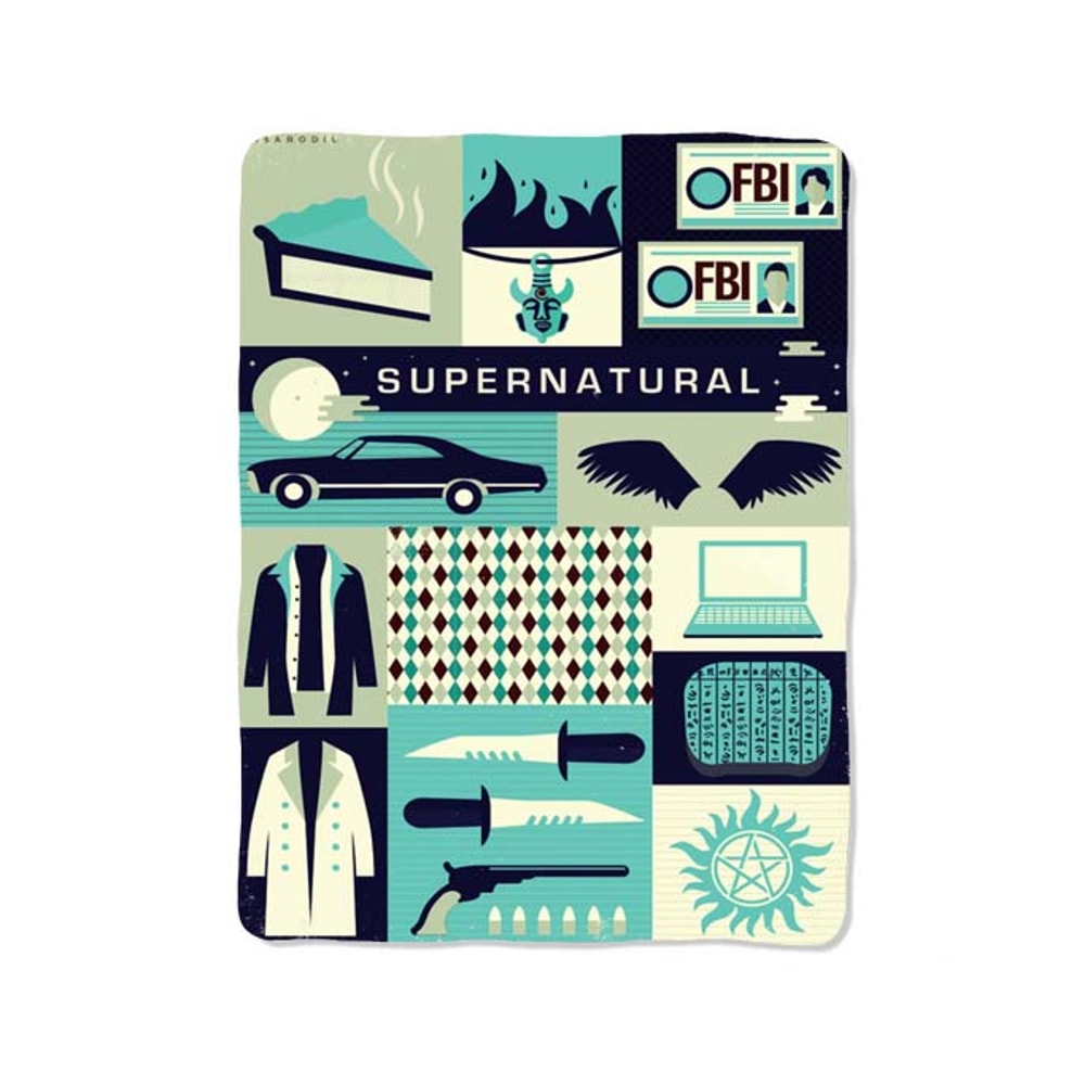 Supernatural Collage Classic Custom Velveteen Plush Blanket Personalized Comfort Style 0