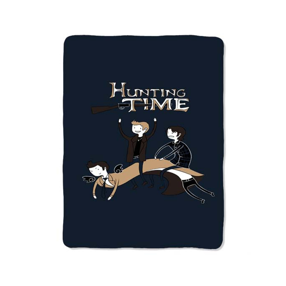 Supernatural Hunting Time Custom Velveteen Plush Blanket  Personalized Comfort  Style 0