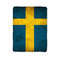 Swedish Classic Flag Custom Velveteen Plush Blanket Personalized Comfort Style 0