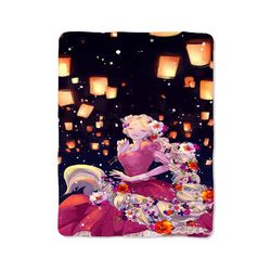 tangled rapunzel custom velveteen plush blanket – personalized comfort & style