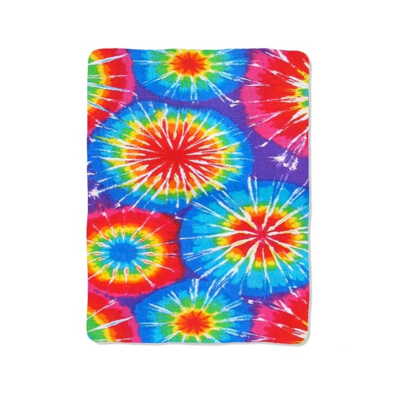 Tie Dye Custom Velveteen Plush Blanket Personalized Comfort Style 0