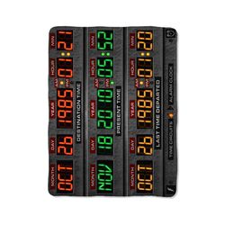 time machine back to the future custom velveteen plush blanket – personalized comfort & style